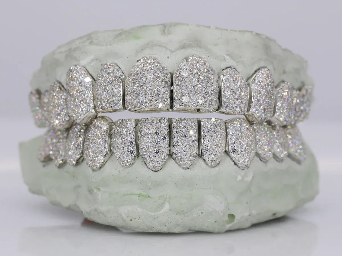 12 on 12 VVS Moissanite Diamond Grillz