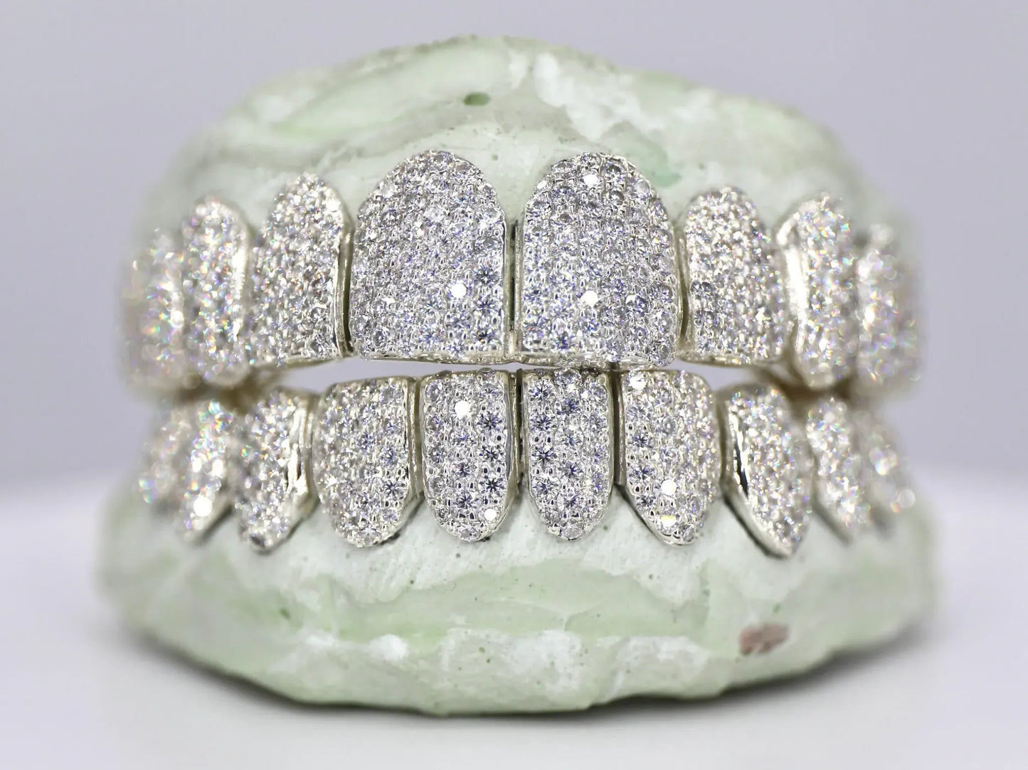 10 on 10 VVS Moissanite Diamond Grillz
