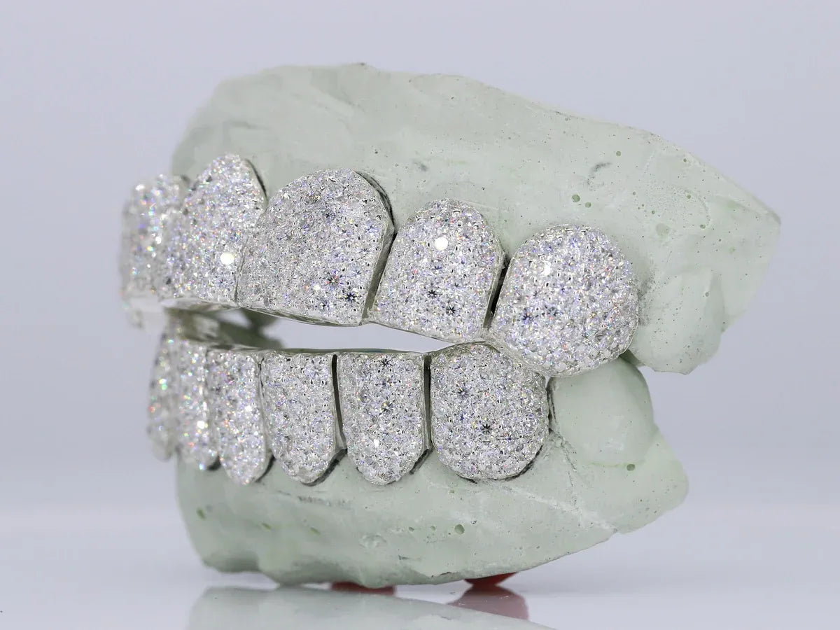 6 on 6 VVS Moissanite Diamond Grillz