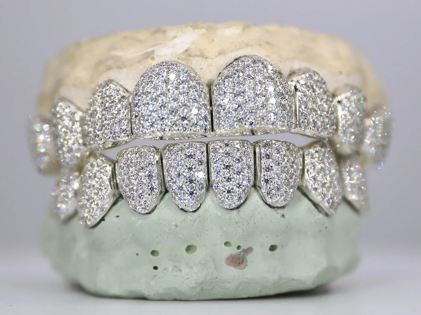 8 on 8 VVS Moissanite Diamond Grillz