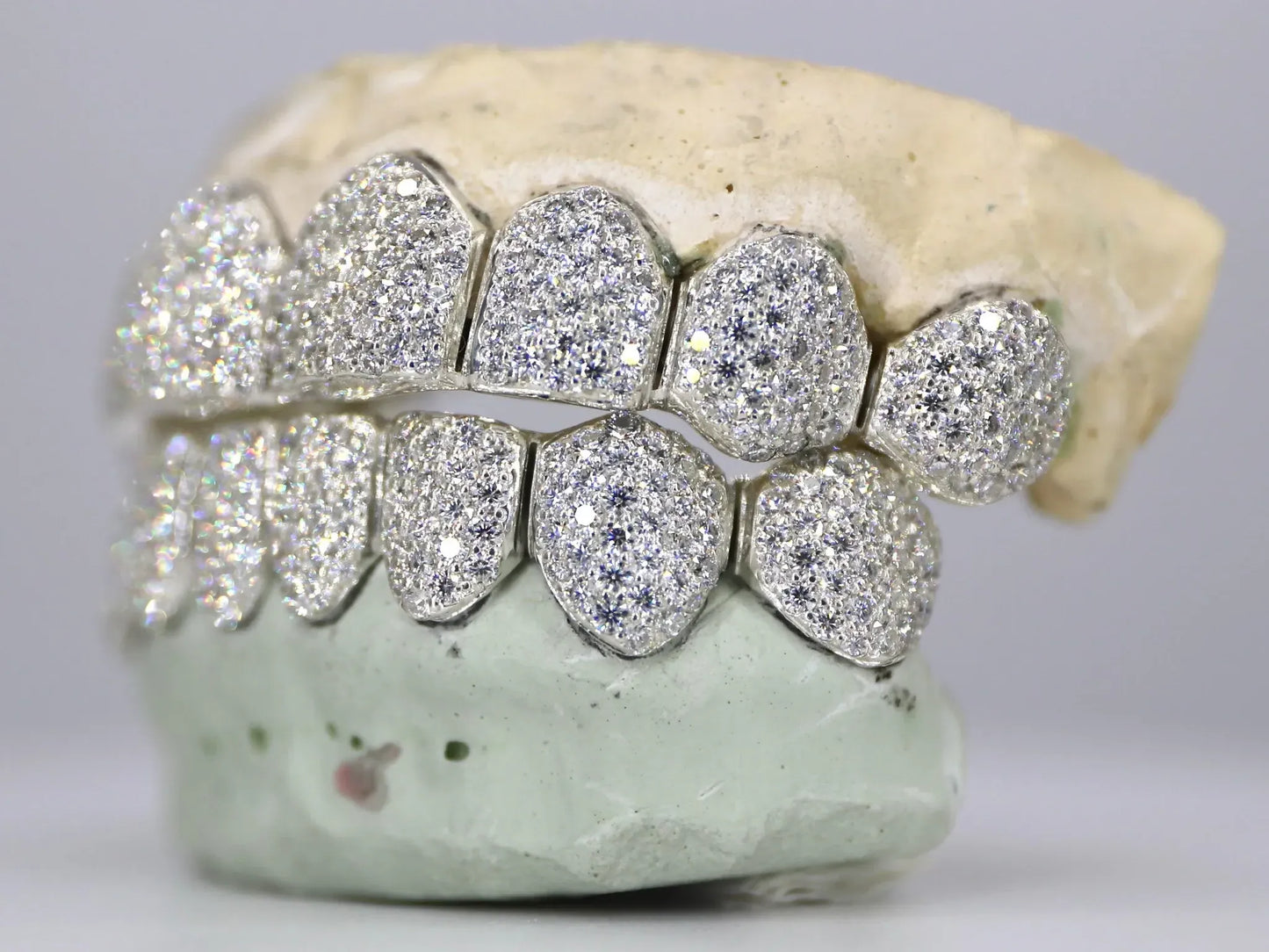 8 on 8 VVS Moissanite Diamond Grillz
