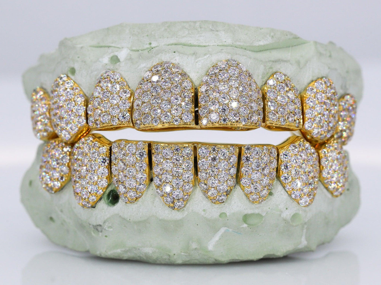 8 on 8 VVS Moissanite Diamond Grillz